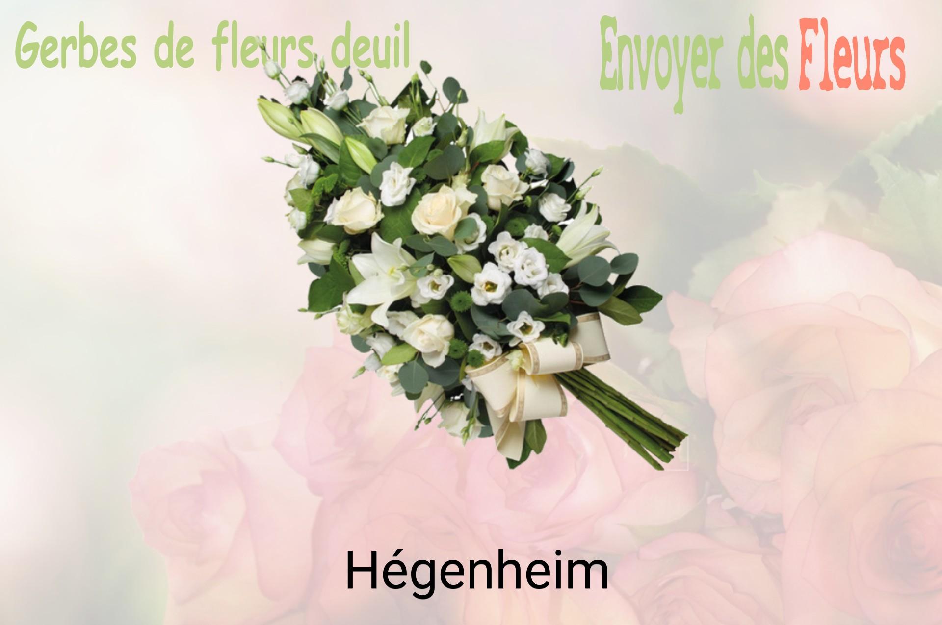 Gerbe de fleurs de deuil livrée à Hégenheim